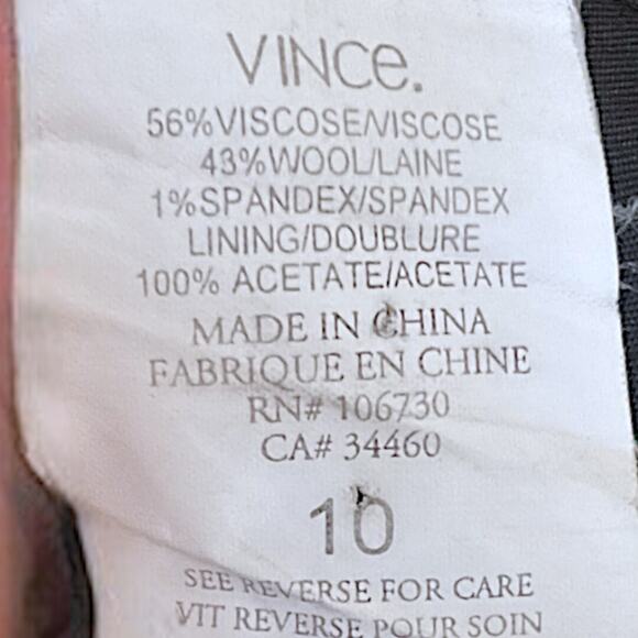 Vince Camuto Women’s Navy Blue Size 10 Long Sleeve Two Button Business Y2K - Picture 12 of 13